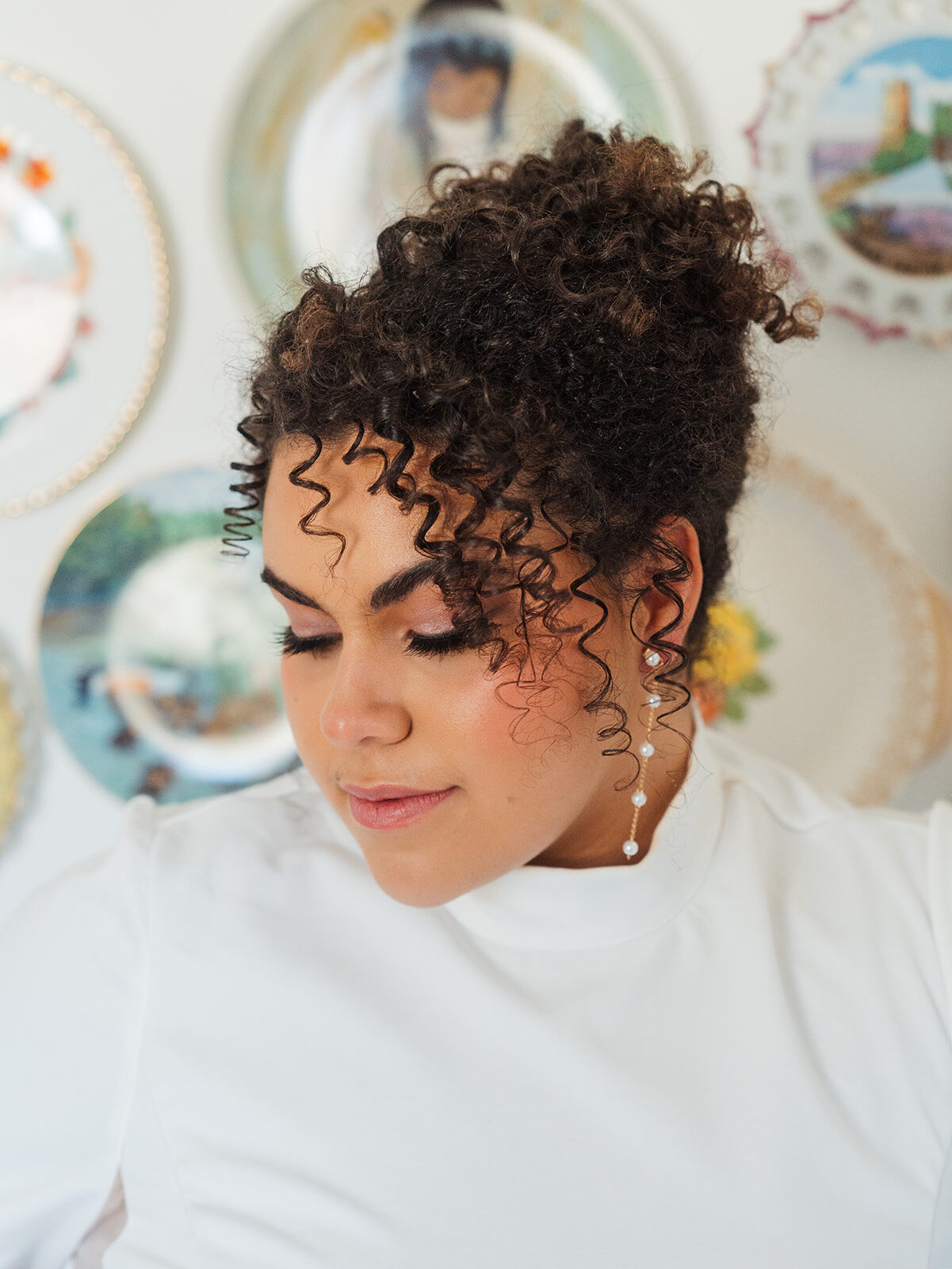 Textured bridal hair
