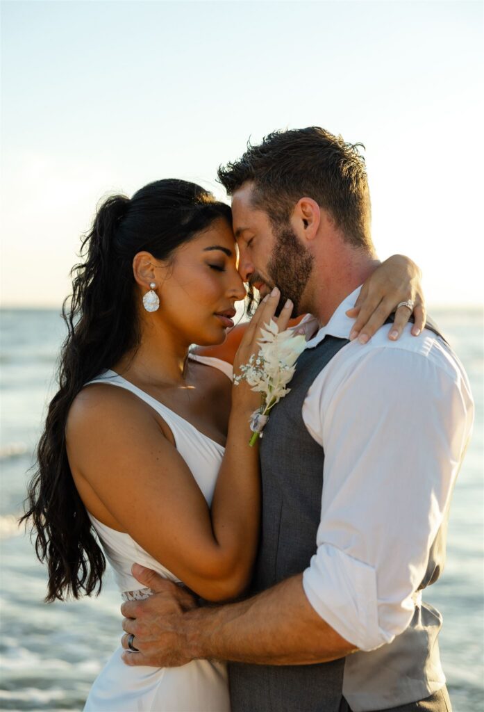 beach elopment, hair for beach wedding